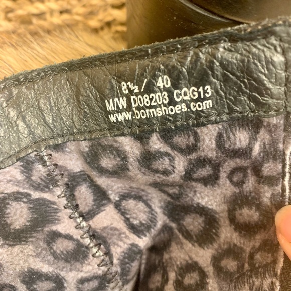 Born Black Heeled Boots with Buckle - Picture 12 of 16